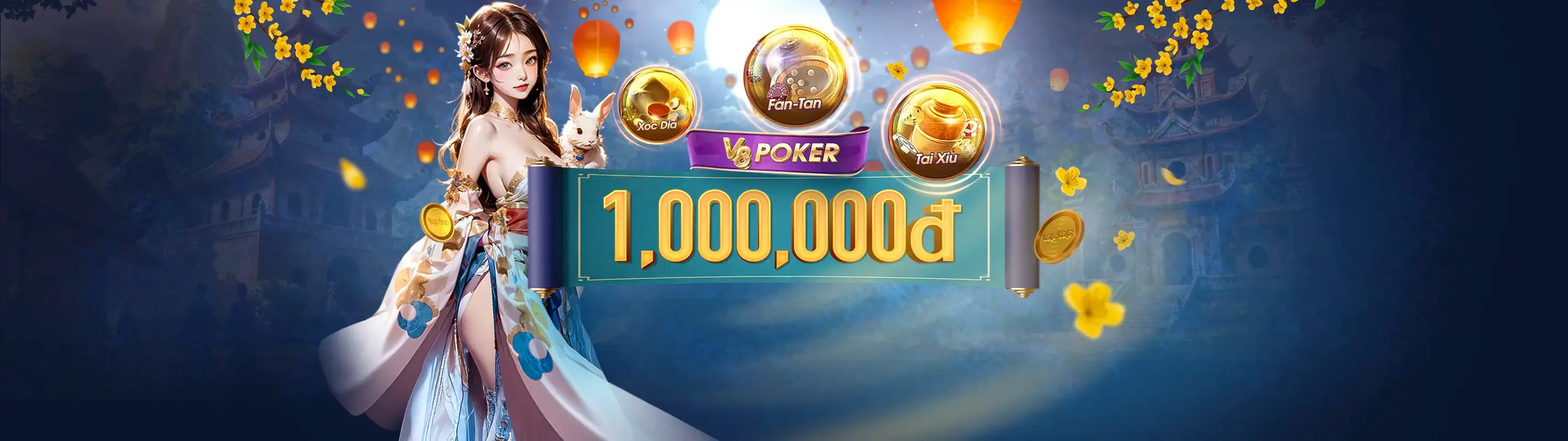 Máy đánh bạc cổ điển tại x8 casino với tiền vàng và vòng quay may mắn